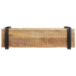 ZNTS Wall Shelf 110x33x45 cm Solid Rough Wood Mango 4017488