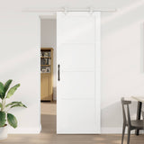 Sliding Door White 83 x 232 cm Solid Pine Wood 3445527