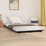 Bed Frame without Mattress Black 90x190 cm Single Solid Wood Pine 824592