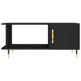 ZNTS Coffee Table Black 90x50x40 cm Engineered Wood 829469