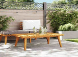Garden Coffee Table Golden brown Solid acacia wood 90x55x35 cm 46675