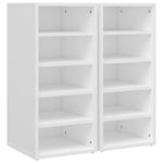 ZNTS Shoe Cabinets 2 pcs White 31.5x35x70 cm Engineered Wood 808982