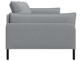 3-Seater Sofa Light Grey 222 x 81 x 89 cm Fabric 42048629