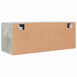 Wall Shoe Cabinet Concrete Grey 100x35x38 cm Engineered Wood 821024