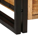 TV Cabinet Brown 120 x 30 x 50 cm Solid rough mango wood 4104751