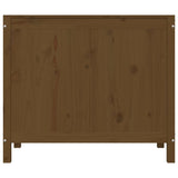 Laundry Box Honey Brown 88.5x44x76 cm Solid Wood Pine 823582