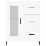 Highboard White 69.5x34x180 cm Engineered Wood 3199953