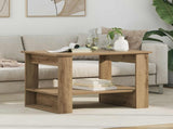 Coffee Table Artisan Oak 72 x 50 x 50 cm Engineered Wood 8000195