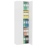 Office Cabinet White Engineered wood 60 x 32 x 190 cm 800297