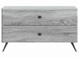 Bedside Cabinet Grey Sonoma 62 x 34.5 x 47.5 cm Engineered Wood 895471
