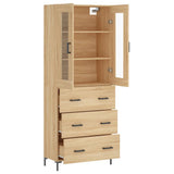 Highboard Sonoma Oak 69.5x34x180 cm Engineered Wood 3198404