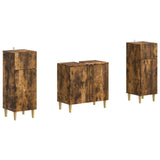 2 Piece Bathroom Cabinet Set ARNHEM Smoked Oak Engineered Wood 3418013