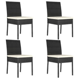Dining Chair Set of 4 Black,Cream 317167