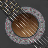 70133 12 Piece Western Classical Guitar Set with 6 Strings Black 38