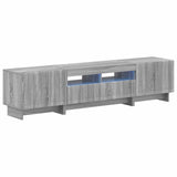 5 Piece LED TV Cabinet Grey Sonoma Engineered Wood 3416425
