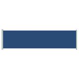 Patio Retractable Side Awning 160x600 cm Blue 317960