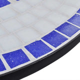 Patio Furniture Blue and White Powder-coated iron and ceramic tile 271771