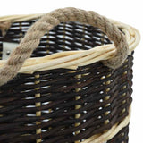 Firewood Backpack with Carrying Belts 50x44x58 cm Natural Willow 286974