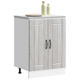Sink Base Cabinet "Lucca" Grey Sonoma Engineered Wood 853683