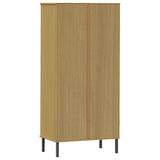 Bookcase with 2 Drawers Brown 60x35x128,5 cm Solid Wood "OSLO 351009