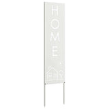 Garden Privacy Screen White 32 x 140 cm Cold-rolled steel 876267