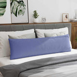Sofa Pillows 2 pcs Jeans Blue 145 x 40 cm Fabric 42013839