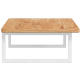 Basin Shelf Wall Mounted Steel and Solid Wood Oak 3302396