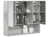 Bathroom Mirror Cabinet Concrete Grey 60 x 14.5 x 70 cm 889186