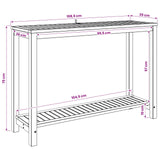Garden Console Table Whitewash 108.5 x 35 x 75 cm 901824