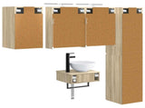 Bathroom Furniture Set 5 pcs Sonoma Oak 3407249