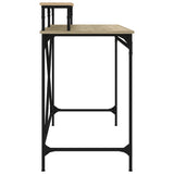 Desk Sonoma Oak 100x50x90 cm Engineered Wood and Iron 826700