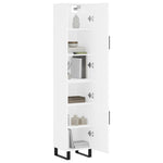 Highboard White 34.5x34x180 cm Engineered Wood 3198809