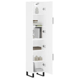Highboard White 34.5x34x180 cm Engineered Wood 3198809
