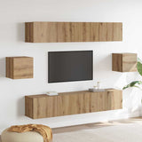 TV Cabinet Set Wall-mounted 6 pcs Artisan old 80 x 30 x 30 cm 3393446