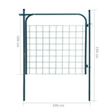 ZNTS Garden Fence Gate 100x100 cm Anthracite 142293