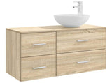 Bathroom Furniture Set 2 pcs Sonoma Oak Engineered Wood 3403946