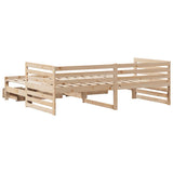 Daybed with Drawers without Mattress 90x200 cm Solid Wood 3302195