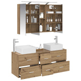Bathroom Furniture Set 4 pcs Artisan Oak 3406782