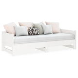 Pull-out Day Bed without Mattress White 2x cm 820263