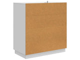 Sideboard High Gloss White 66 x 34.5 x 92 cm Engineered Wood 895359