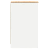 ZNTS Garage Storage Cabinet White 30x51x85 cm Solid Wood Pine 860526