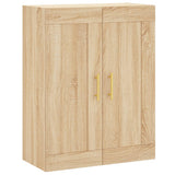 Wall Mounted Cabinet Sonoma Oak 69.5x34x90 cm Engineered Wood 830367