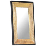 321630 Mirror 80x50 cm Solid Mango Wood