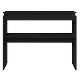Console Table Black 102x30x80 cm Engineered Wood 808324
