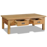 Coffee Table Solid Teak 100x60x35 cm 244483