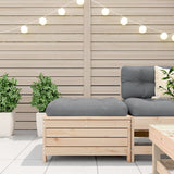 Garden Footstool with Cushion Solid Wood Pine 844926
