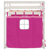 Bunk Bed without Mattress Pink 90x200 cm Solid Wood Pine 3283897