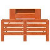 Bed Frame without Mattress Wax Brown 140x190 cm Solid Wood Pine 3309901