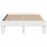 Bed Frame without Mattress White 120x200 cm Solid Wood Pine 855359