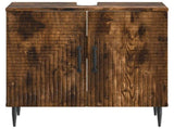 Bathroom Sink Cabinet HAARLEM Smoked Oak 59.5 x 31.5x 59 cm 896790